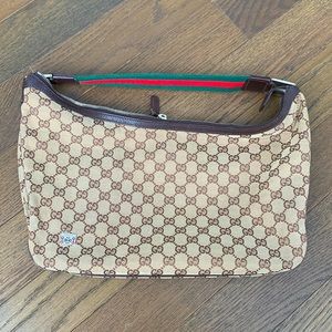 Authentic Gucci authentic Sherry Line Beige GG Canvas shoulder bag GG Monogram